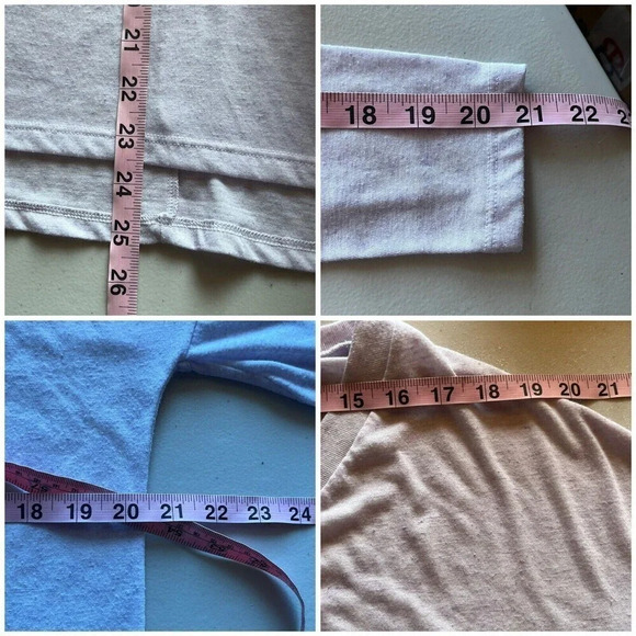 Victoria's Secret Flax Blend Loose-Fit V-Neck Top Pale Lavender Heather Size M - Picture 6 of 11